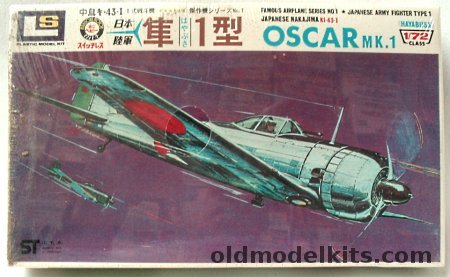 LS 1/72 Nakajima Ki-43-I Hayabusa 'Oscar' - Motorized (Ki43I), 101-100 plastic model kit